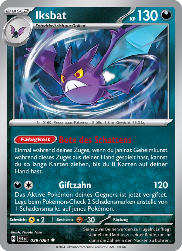 Iksbat 029 — Nebel der Sagen (German Pokémon TCG card)