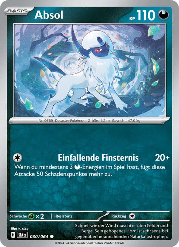 Absol 030 — Nebel der Sagen (German Pokémon TCG card)