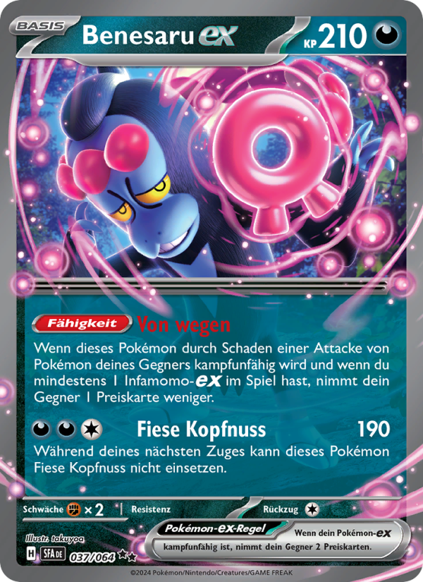 Benesaru-ex 037 — Nebel der Sagen (German Pokémon TCG card)