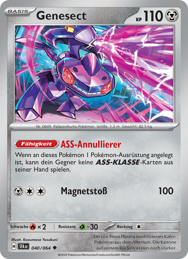 Genesect 040 — Nebel der Sagen (German Pokémon TCG card)