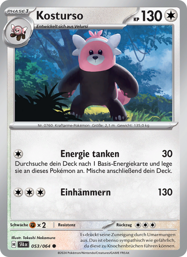 Kosturso 053 — Nebel der Sagen (German Pokémon TCG card)