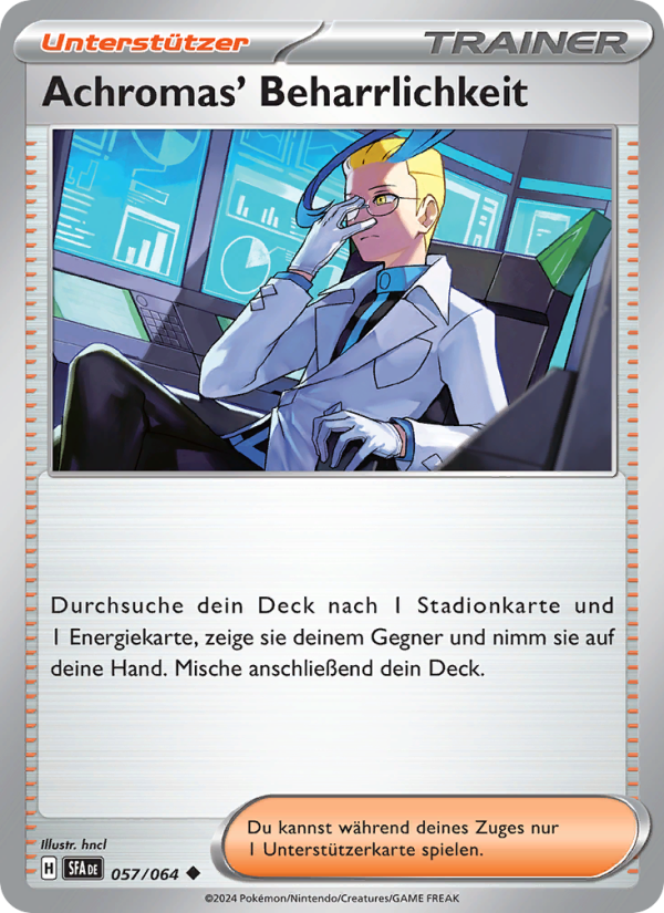 Achromas' Beharrlichkeit 057 — Nebel der Sagen (German Pokémon TCG card)