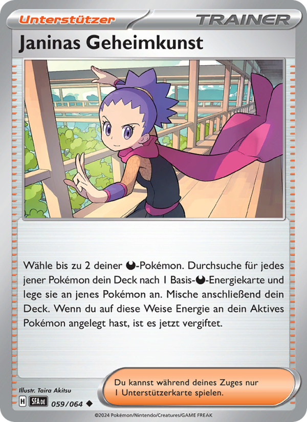 Janinas Geheimkunst 059 — Nebel der Sagen (German Pokémon TCG card)