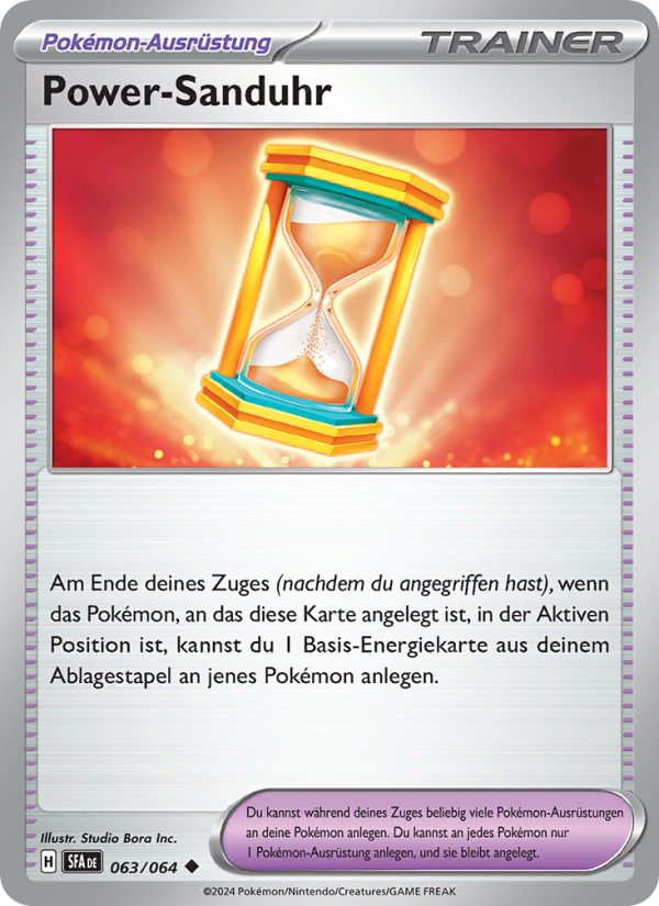 Power-Sanduhr 063 — Nebel der Sagen (German Pokémon TCG card)