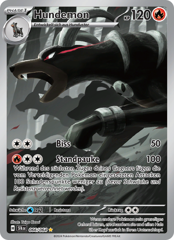 Hundemon 066 — Nebel der Sagen (German Pokémon TCG card)