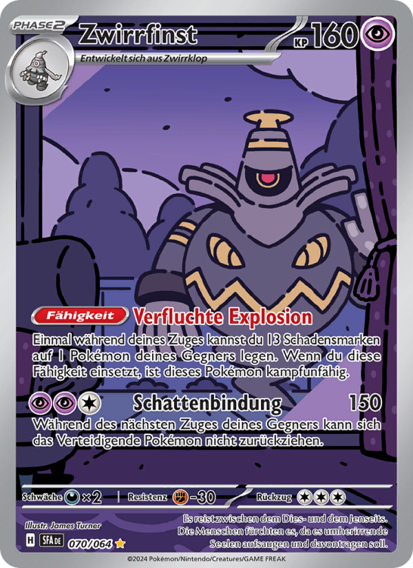 Zwirrfinst 070 — Nebel der Sagen (German Pokémon TCG card)