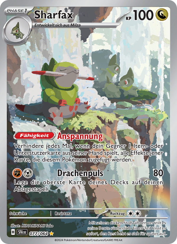 Sharfax 077 — Nebel der Sagen (German Pokémon TCG card)