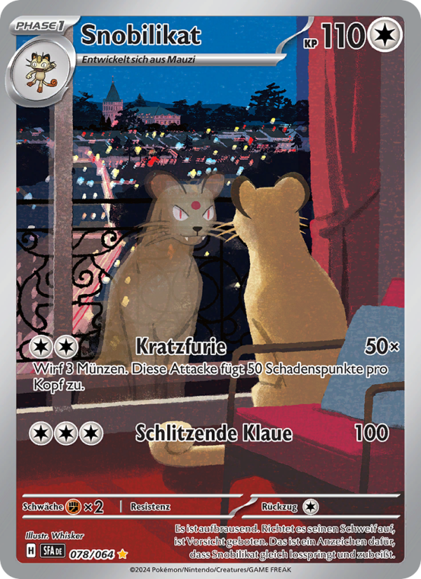 Snobilikat 078 — Nebel der Sagen (German Pokémon TCG card)