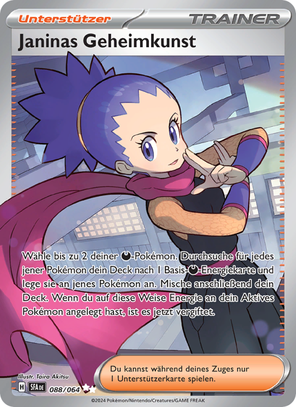 Janinas Geheimkunst 088 — Nebel der Sagen (German Pokémon TCG card)