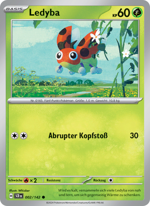 Ledyba 002 — Stellar Crown (German Pokémon TCG card)