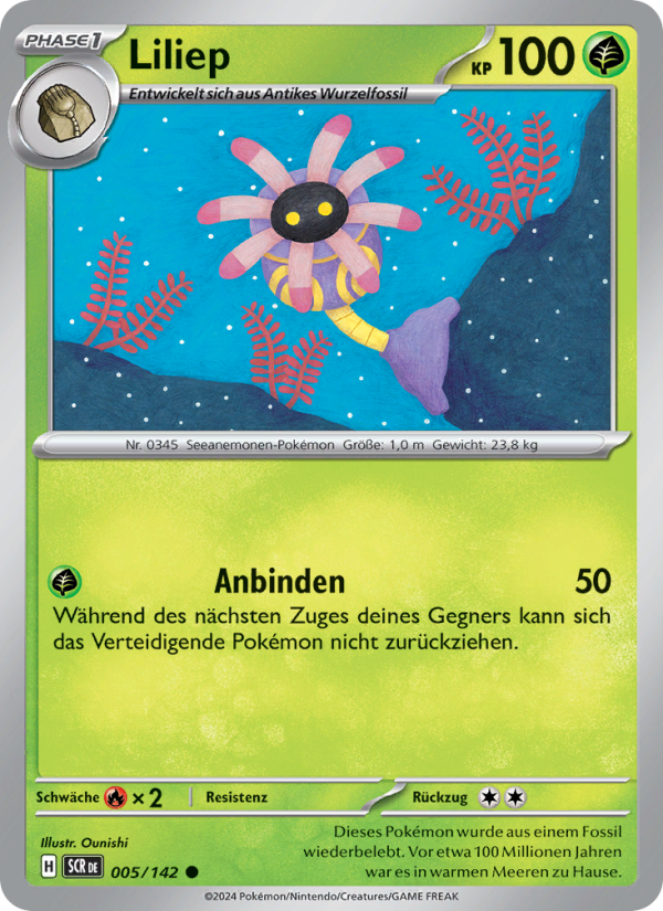 Liliep 005 — Stellar Crown (German Pokémon TCG card)