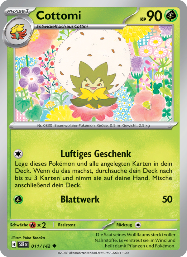 Cottomi 011 — Stellar Crown (German Pokémon TCG card)