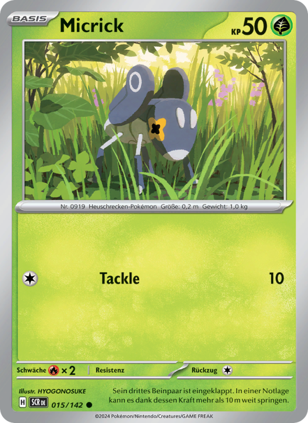 Micrick 015 — Stellar Crown (German Pokémon TCG card)