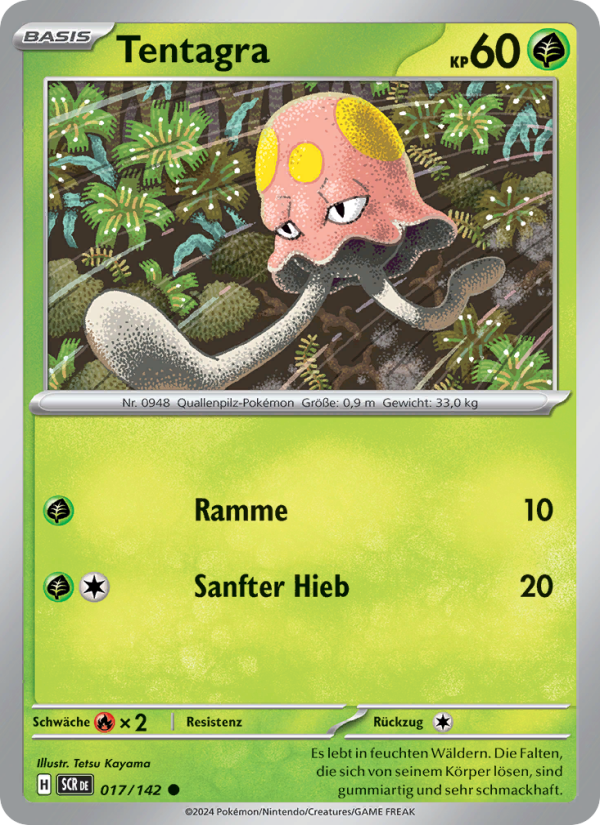 Tentagra 017 — Stellar Crown (German Pokémon TCG card)
