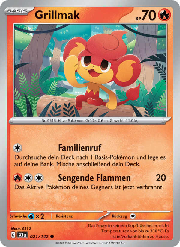 Grillmak 021 — Stellar Crown (German Pokémon TCG card)