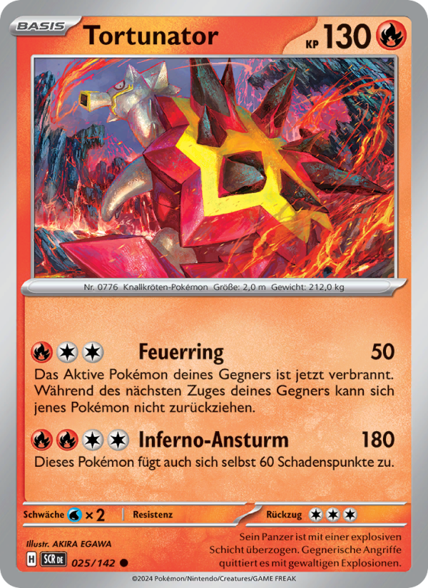 Tortunator 025 — Stellar Crown (German Pokémon TCG card)