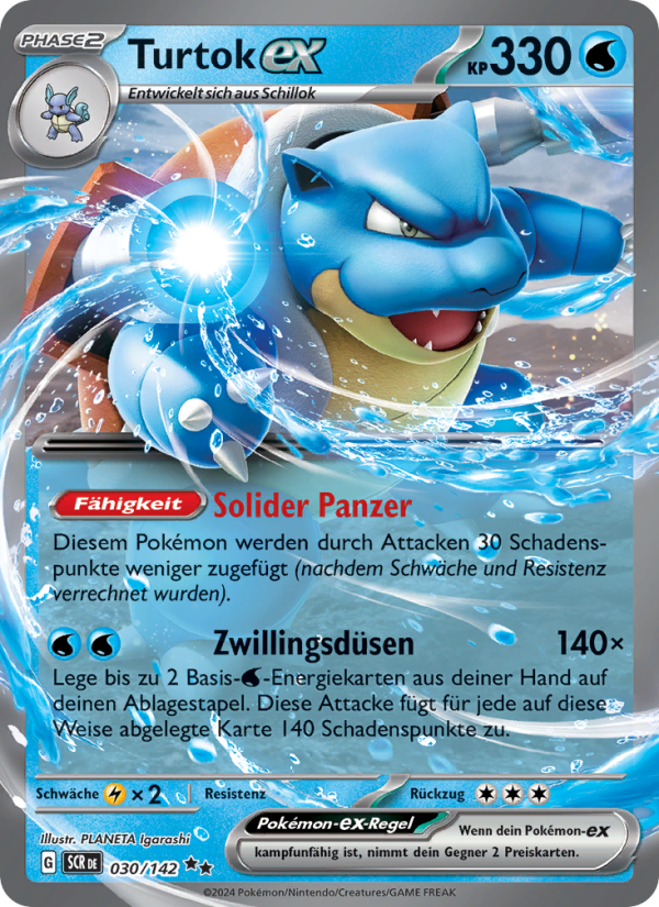 Turtok-ex 030 — Stellar Crown (German Pokémon TCG card)