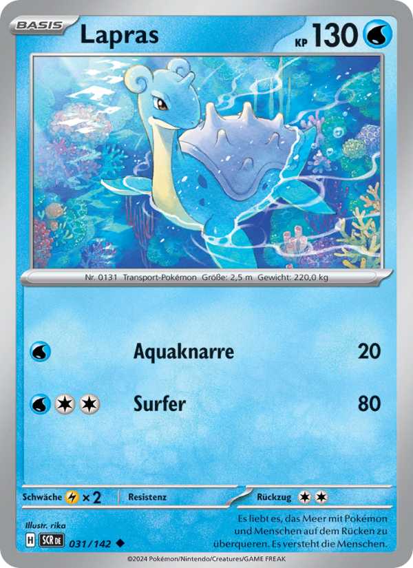 Lapras 031 — Stellar Crown (German Pokémon TCG card)