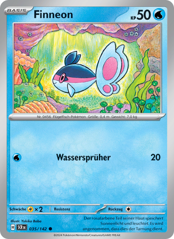 Finneon 035 — Stellar Crown (German Pokémon TCG card)