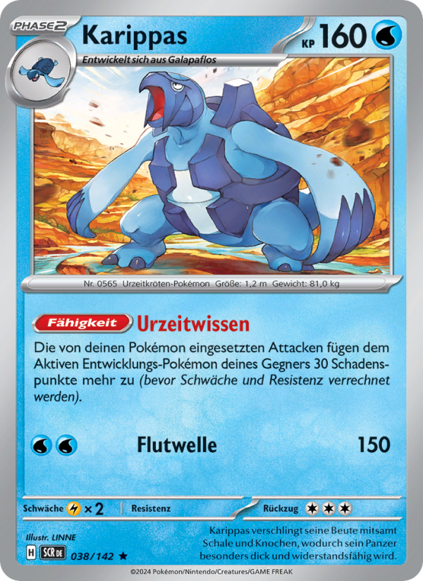 Karippas 038 — Stellar Crown (German Pokémon TCG card)
