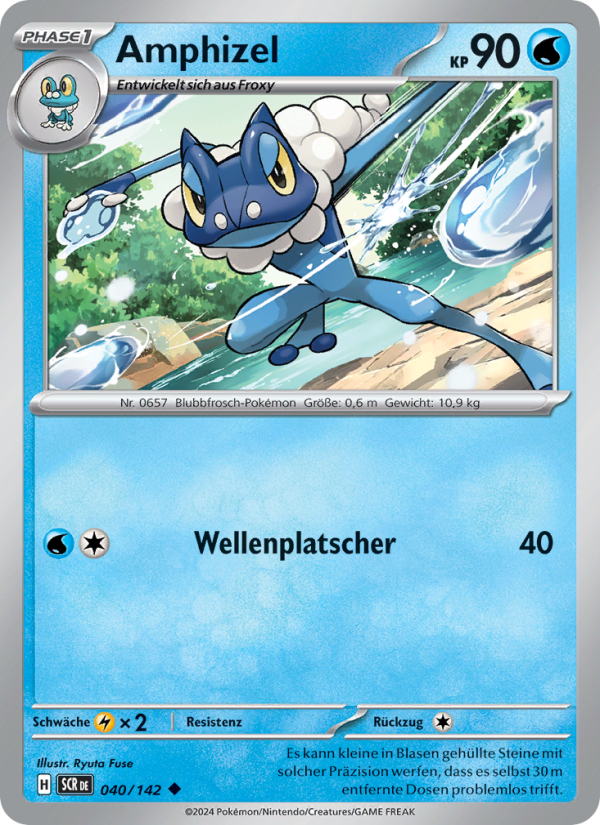 Amphizel 040 — Stellar Crown (German Pokémon TCG card)