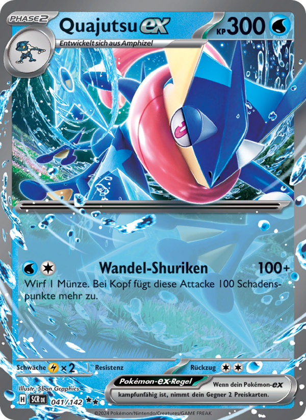 Quajutsu-ex 041 — Stellar Crown (German Pokémon TCG card)
