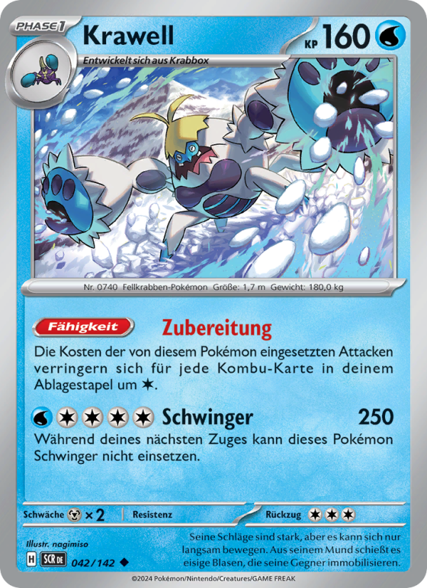 Krawell 042 — Stellar Crown (German Pokémon TCG card)