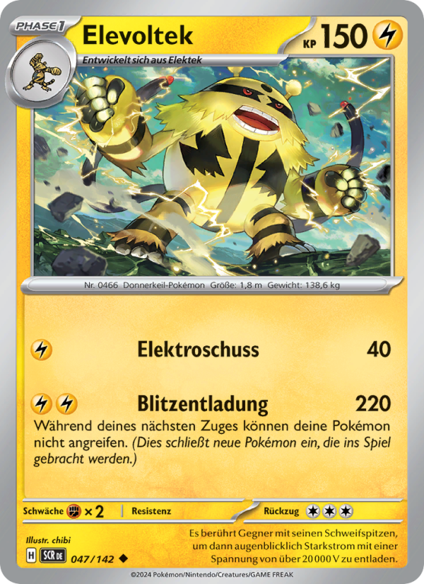 Elevoltek 047 — Stellar Crown (German Pokémon TCG card)