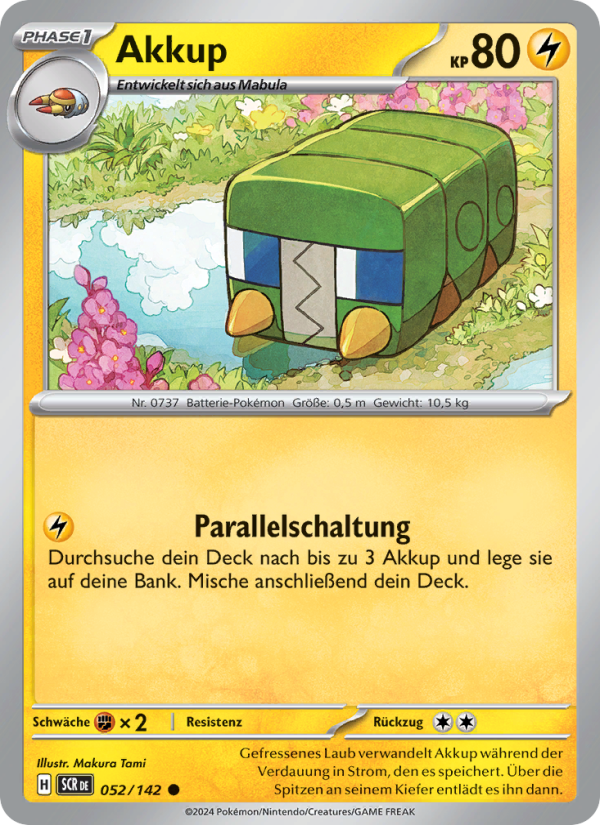 Akkup 052 — Stellar Crown (German Pokémon TCG card)
