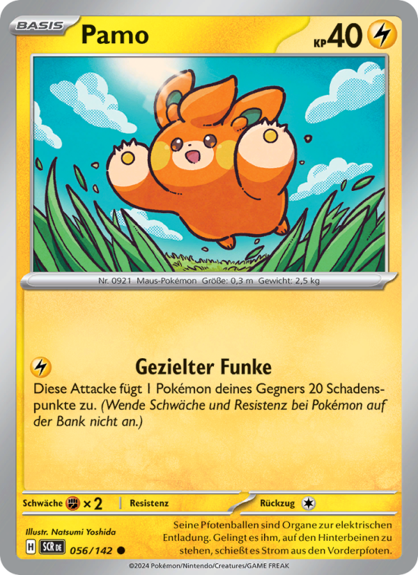 Pamo 056 — Stellar Crown (German Pokémon TCG card)