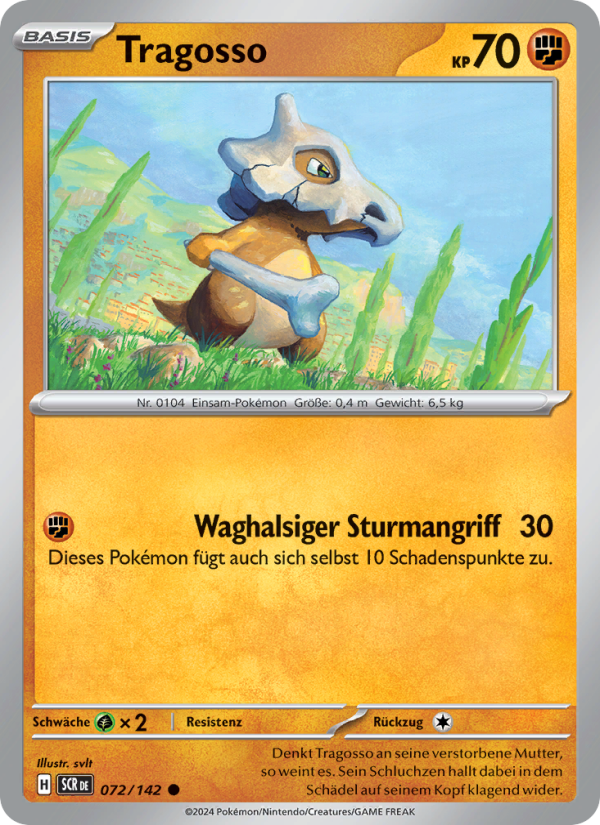 Tragosso 072 — Stellar Crown (German Pokémon TCG card)
