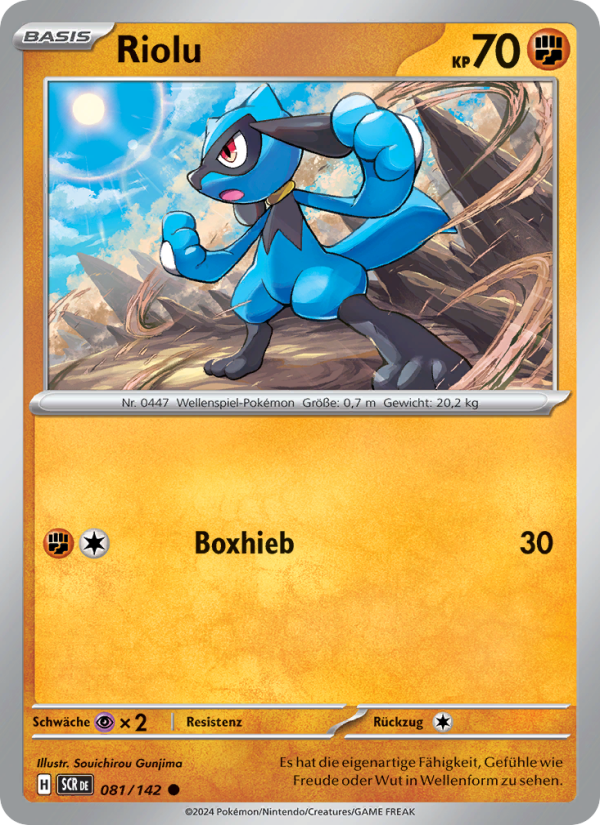Riolu 081 — Stellar Crown (German Pokémon TCG card)