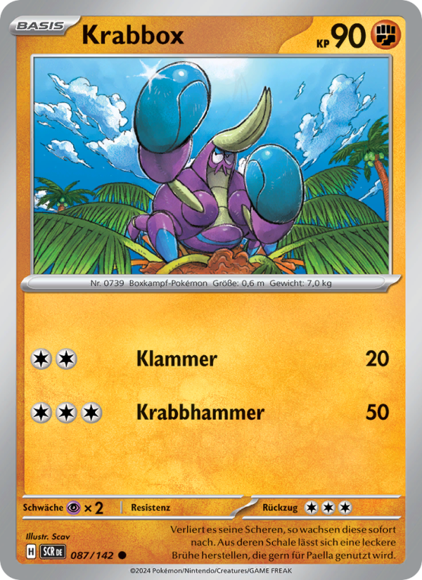 Krabbox 087 — Stellar Crown (German Pokémon TCG card)