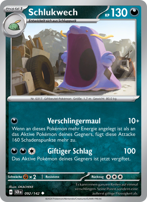 Schlukwech 092 — Stellar Crown (German Pokémon TCG card)