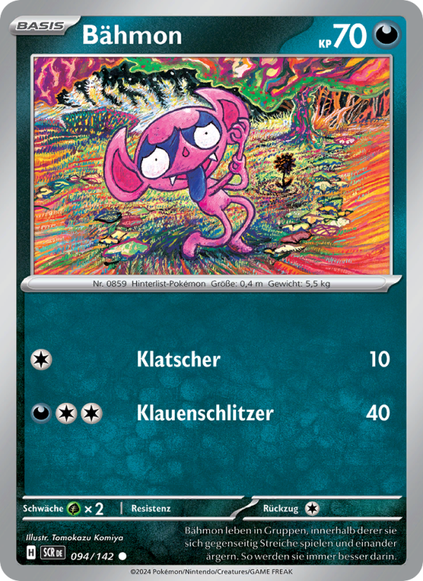 Bähmon 094 — Stellar Crown (German Pokémon TCG card)