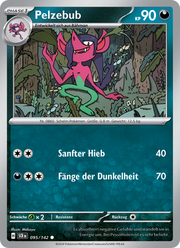 Pelzebub 095 — Stellar Crown (German Pokémon TCG card)
