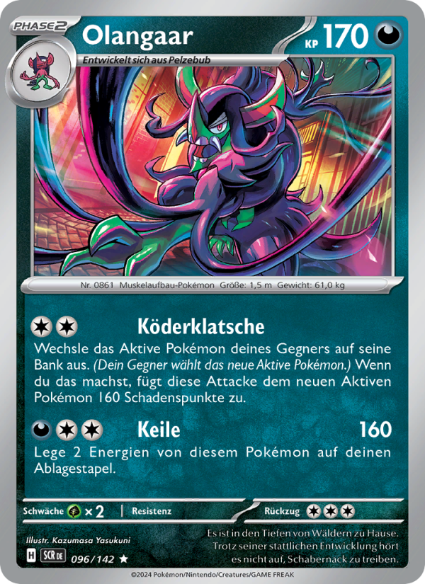 Olangaar 096 — Stellar Crown (German Pokémon TCG card)