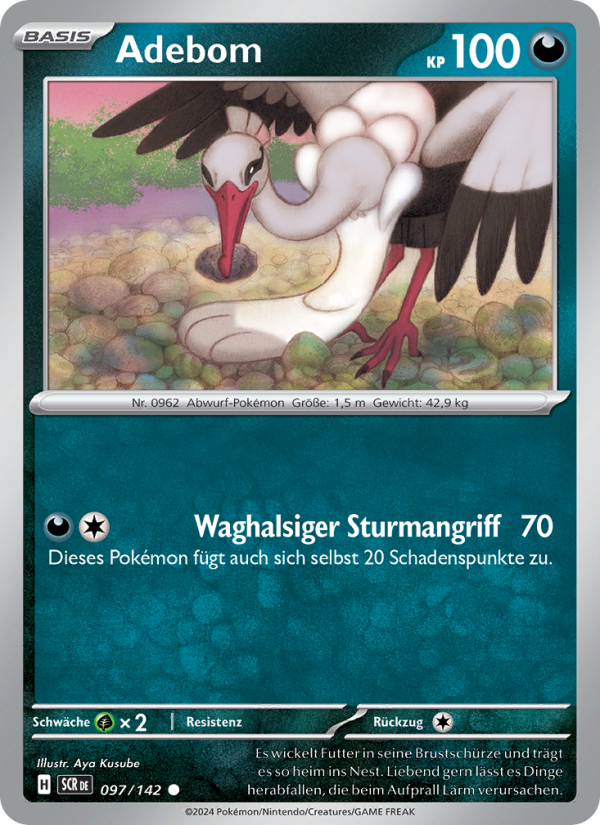 Adebom 097 — Stellar Crown (German Pokémon TCG card)