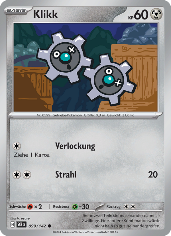 Klikk 099 — Stellar Crown (German Pokémon TCG card)