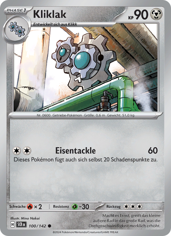 Kliklak 100 — Stellar Crown (German Pokémon TCG card)