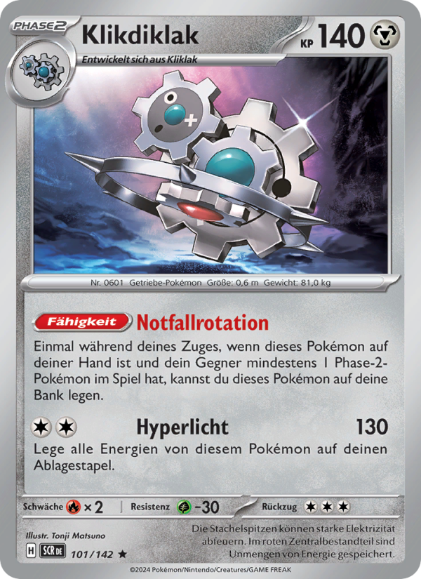 Klikdiklak 101 — Stellar Crown (German Pokémon TCG card)
