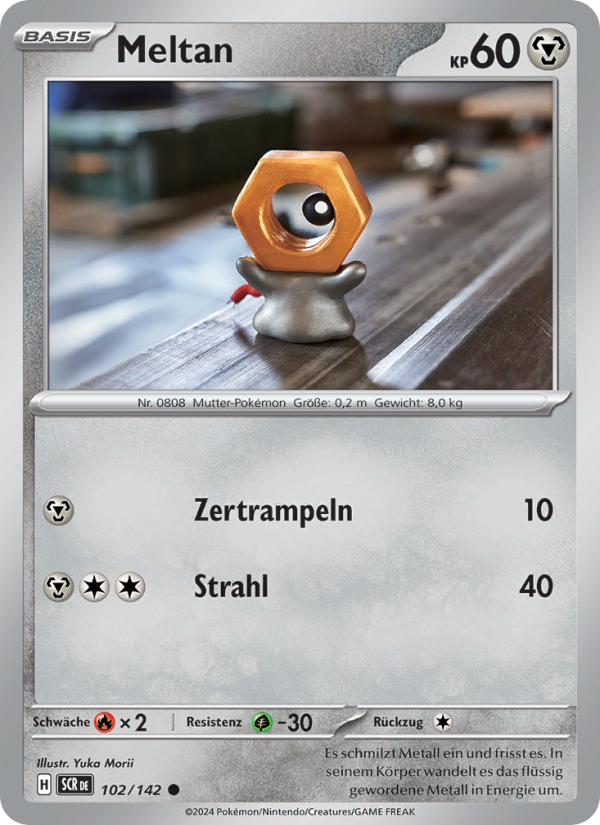 Meltan 102 — Stellar Crown (German Pokémon TCG card)