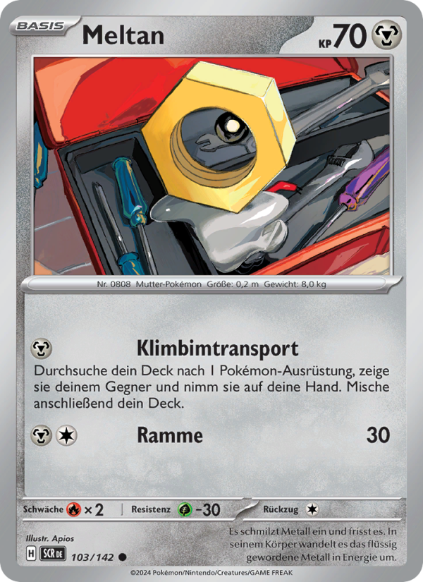 Meltan 103 — Stellar Crown (German Pokémon TCG card)
