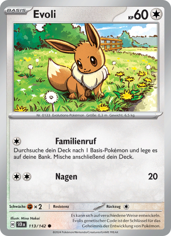 Evoli 113 — Stellar Crown (German Pokémon TCG card)