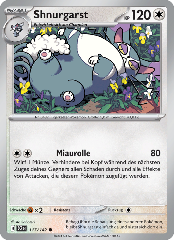Shnurgarst 117 — Stellar Crown (German Pokémon TCG card)