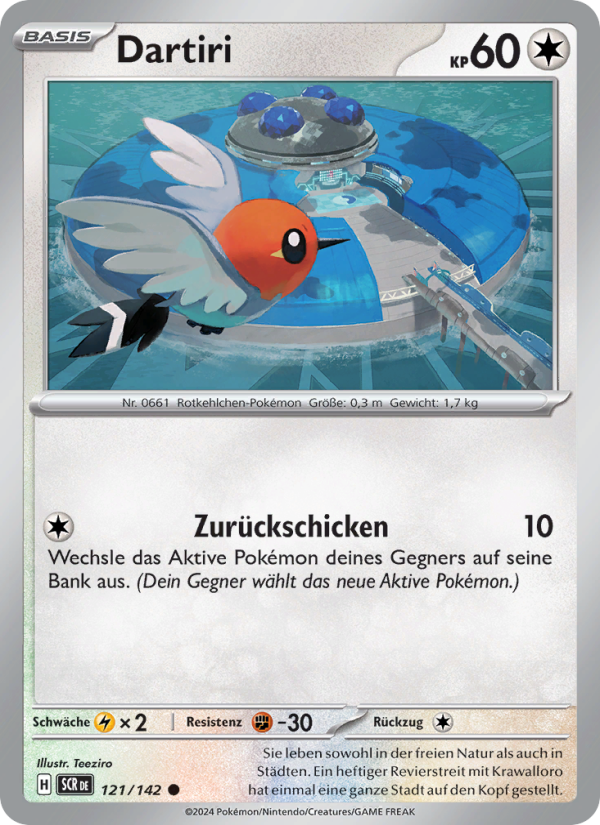 Dartiri 121 — Stellar Crown (German Pokémon TCG card)