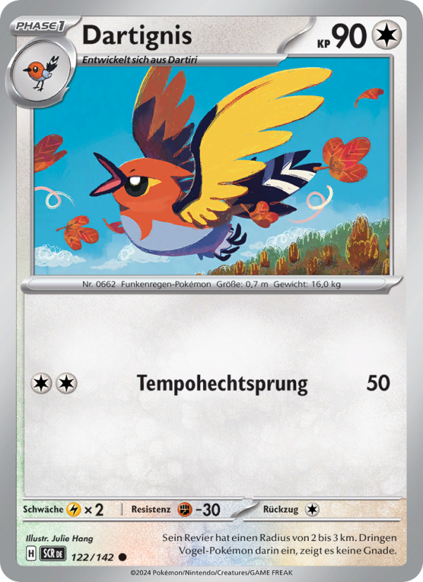 Dartignis 122 — Stellar Crown (German Pokémon TCG card)