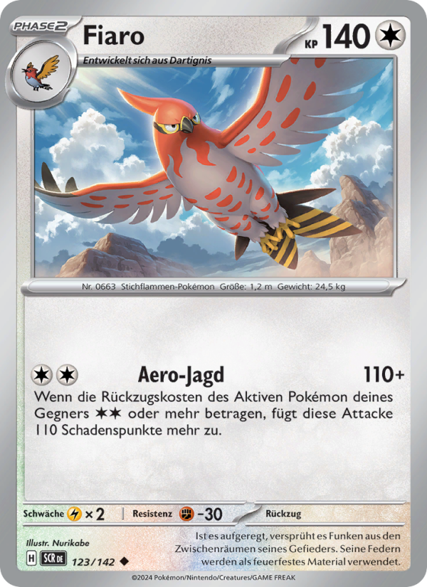 Fiaro 123 — Stellar Crown (German Pokémon TCG card)
