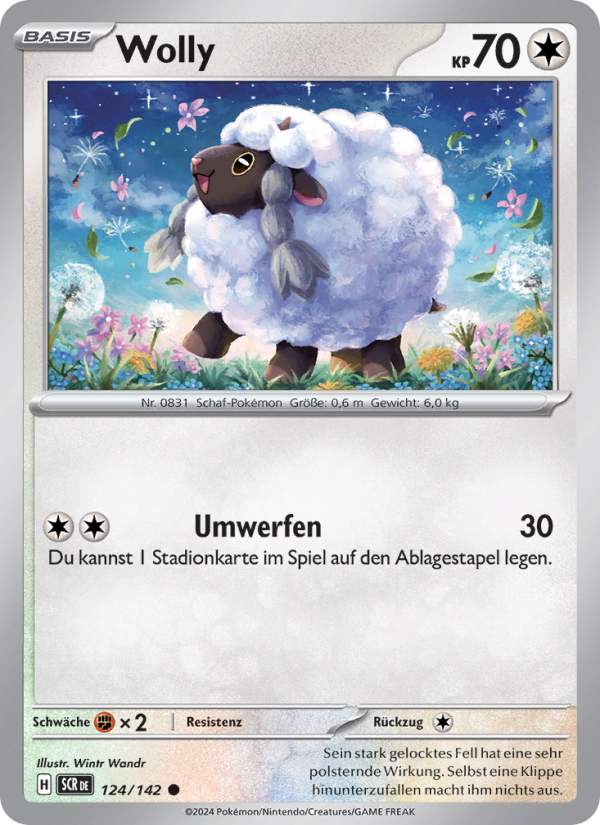 Wolly 124 — Stellar Crown (German Pokémon TCG card)