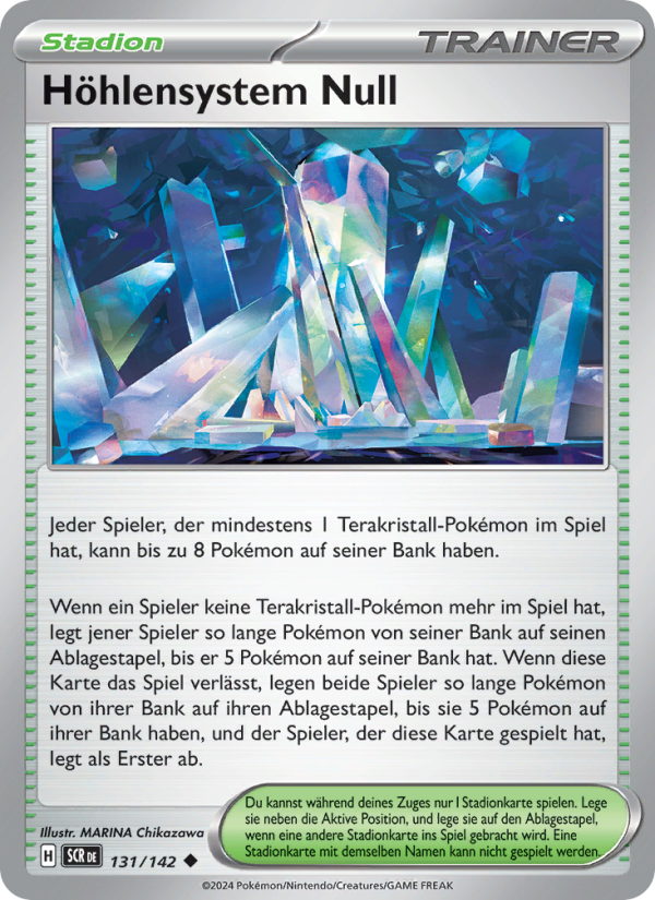 Höhlensystem Null 131 — Stellar Crown (German Pokémon TCG card)